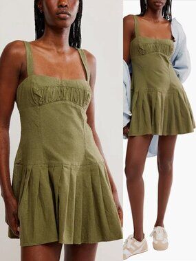 free people hailey mini dress NWT Free People Wild Moon Blue Hailey Mini Ruffle Airy Dress Size XS $168 Gorg